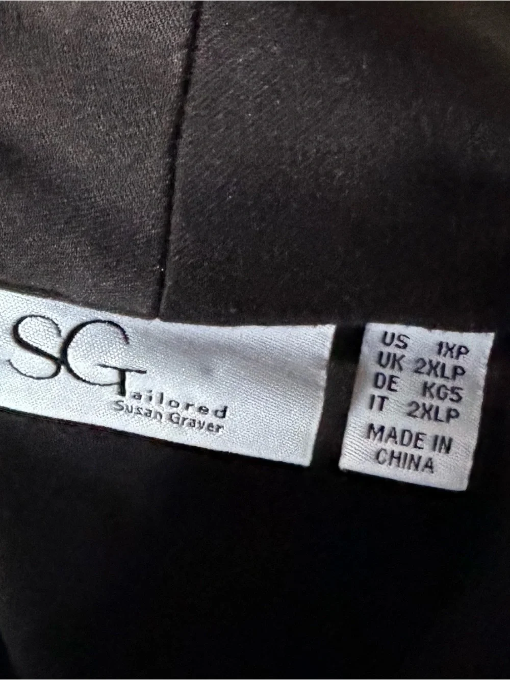 Susan Graver Black Single-Button Collar Blazer